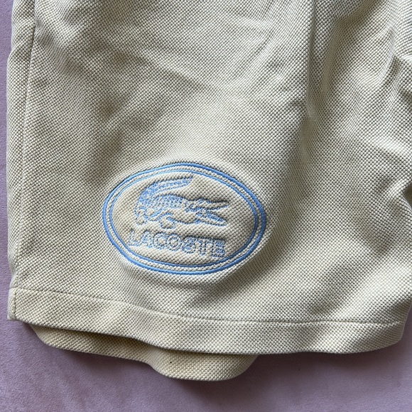Lacoste Yellow Shorts - Picture 2 of 4